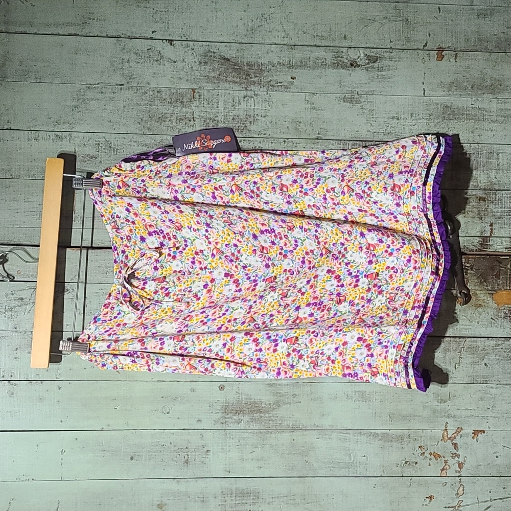 Nikki Saggaro floral skirt